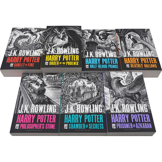 哈利波特1-7成人版平装 英文原版小说 Harry Potter Boxed Set The Complete Collection JK罗琳 英文版 正版进口原版英语书籍 商品图2