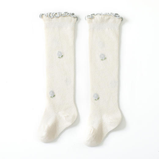 【3双装 网眼透气抗起球 呵护宝宝娇嫩小脚丫】夏季新款婴儿袜子网眼薄款新生儿a类宝宝防蚊袜过膝长筒袜棉袜 商品图6