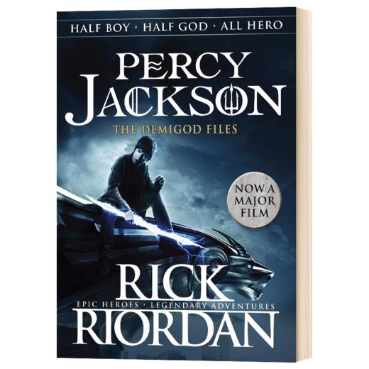 波西杰克逊 缺爱的半神 电影封面 英文原版 Percy Jackson The Demigod Files 科幻故事 英文版 进英语书籍 商品图1