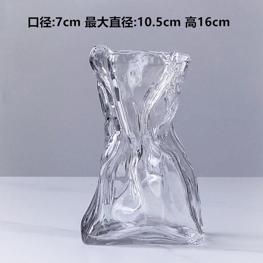 2022.4月新款折纸透明玻璃花瓶 商品图6