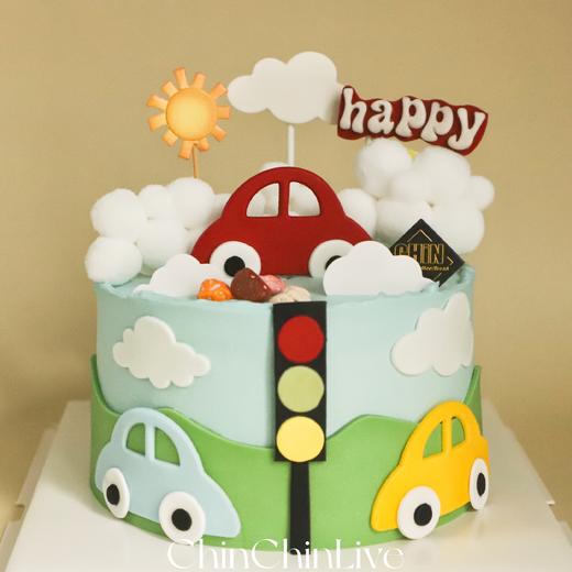 翻糖小汽车蛋糕 商品图0