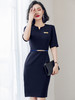 夏季高端售楼部正装职业连衣裙工作服女薄款美容师裙子工装 商品缩略图3