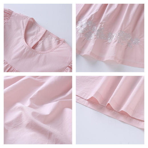 夏季新款女童灯笼袖绣花连衣裙 婴幼儿A类标准 防晒放紫外UPF50+-AL 商品图10