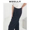 NEELLY纳俪商场同款春秋OL西装烟管裤显瘦简约小脚休闲长裤直筒裤N22044H04552 商品缩略图3