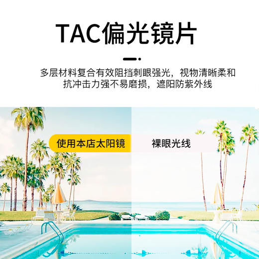 轻盈便携太阳镜 全折叠墨镜 男女同款防紫外线 商品图6