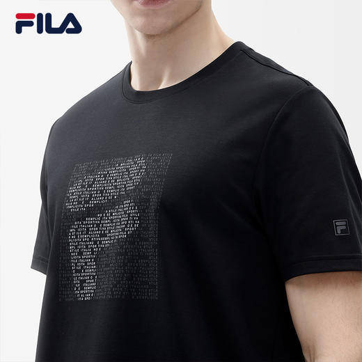 FILA 斐乐【黄景瑜同款】男子短袖T恤2022年夏季新款运动经典款F11M227113F 商品图2