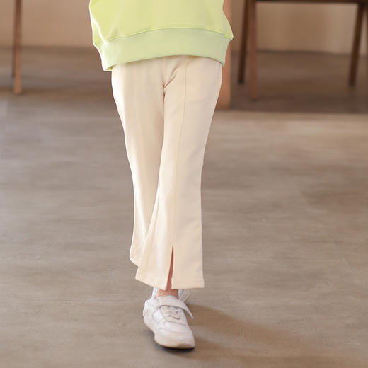 龙之涵 中大童女童前开喇叭裤阔腿裤 商品图10