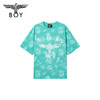 BOYLONDON短袖男女同款22夏季新品哥特字母老鹰印花个性T恤B222N01056 商品缩略图0