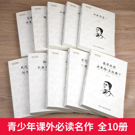 【优惠套装】老舍小说全集全套10册正版无删减经典作品集原著中学生读本的书文集文学小说青少年课外阅读书籍四世同堂完整版骆驼祥子茶馆初中生 商品图1