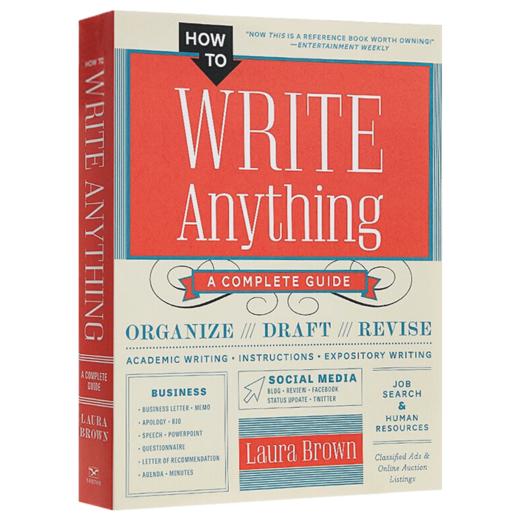 wan全写作指南 英文原版 How to Write Anything A Complete Guide 英语写作指导书籍 Laura Brown 全英文版 商品图1