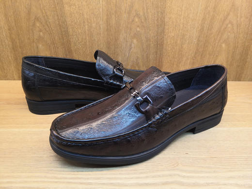 豪行春季新款商务男鞋10174102牛皮低跟舒适休闲皮鞋单鞋正装鞋子 商品图5