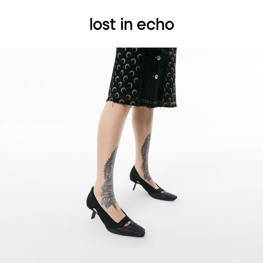 【下架】lost in echo 时装低跟系列 褶皱尖头运动感低跟单鞋 商品图2