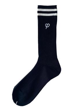 双纹刺绣中筒袜