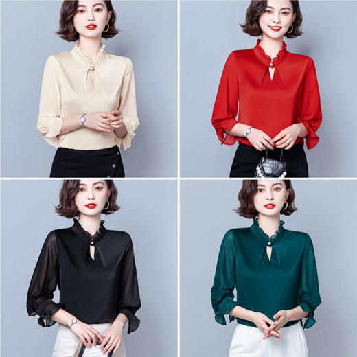 KQL-E261N261新款春装时尚宽松显瘦百搭衬衣 商品图8