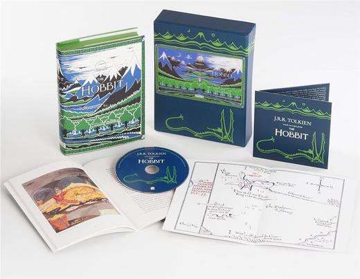 Collins 霍比特人 英文原版 The Hobbit Facsimile Gift Edition 托尔金 魔戒 指环王 初版复刻收藏版 英文版史诗奇幻小说进口原版英语书籍 商品图1