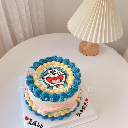 彩虹哆啦A梦/叮当猫/机器猫手绘蛋糕-低糖处理无添加 商品图1