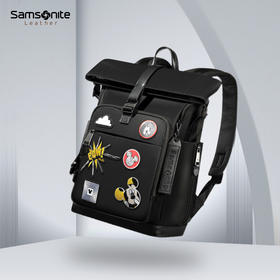 新秀丽米奇勋章时尚牛皮革双肩包NW1*002