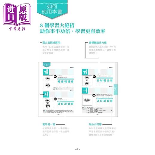 【中商原版】图解4堂课搞定韩语发音QR Code版 随书附作者亲录标准韩语发音 朗读音档二维码 商品图3