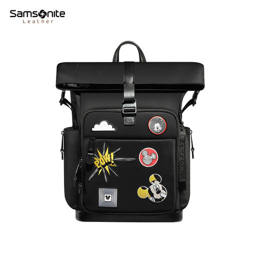 新秀丽米奇勋章时尚牛皮革双肩包NW1*002 商品图1