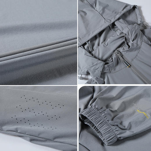 秒【防晒衣】【新款DTH】大依优型大码男装防晒衣皮肤衣薄款清凉防晒服透气高弹可拆卸帽子男夏季外套上衣 商品图4