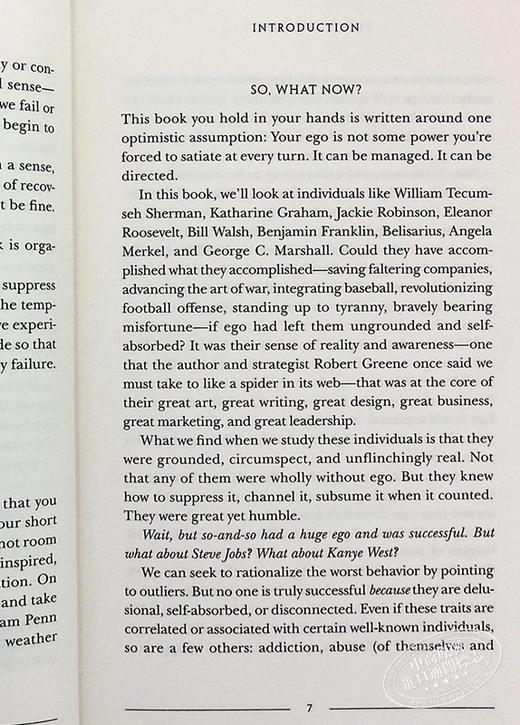 【中商原版】绝对自控:硬派自我管理手册 英文原版 Ego is the Enemy Ryan Holiday 商品图7