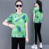 夏季运动服套装，大码冰丝速干衣服减龄夏装休闲两件套TR-CJS3163 商品缩略图4