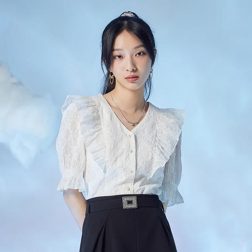 Lucidy-鲁思蒂 2022夏 开衫衬衣 CY04BE22510 商品图0