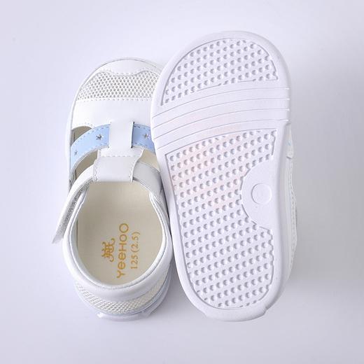 英氏22夏季新款儿童魔术贴皮质网面步前鞋 透气 凉鞋YFXFJ22035A 商品图3
