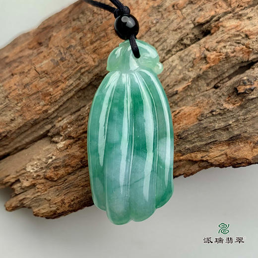 派瑞翡翠 翡翠挂件 糯种 飘蓝花 商品图3