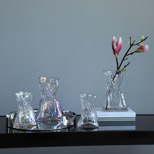 2022.4月新款折纸透明玻璃花瓶 商品图1