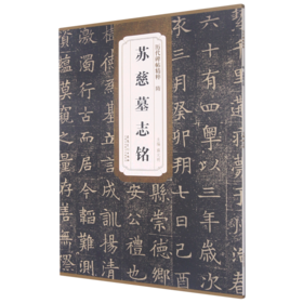 隋苏慈墓志铭/历代碑帖精粹