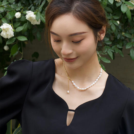 预售|PUVOS普沃斯气质天然zhen珠高保色细链条项链 .潮快闪[福利品] 商品图7