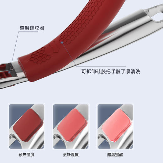 【官方正品保证】	欧乐菲第五代不粘锅不锈钢炒锅少油烟双面花纹蜂窝炒菜蜂巢锅具电磁炉天然气明火通用 32CM	OLO32B1-S 商品图4