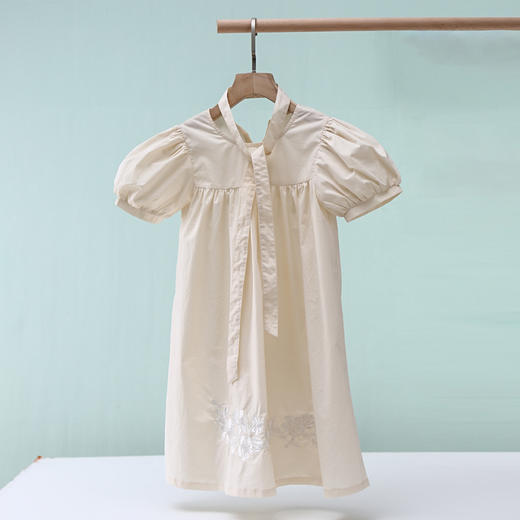 夏季新款女童灯笼袖绣花连衣裙 婴幼儿A类标准 防晒放紫外UPF50+-AL 商品图12