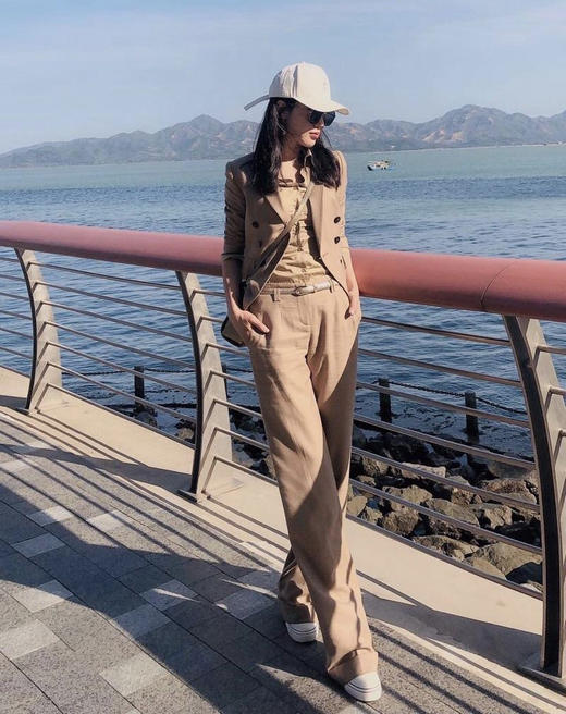 颈袖添香-套裤-J83A3200 “西雅图海岸” 商务休闲两穿套裤 驼色永远经典 商品图0