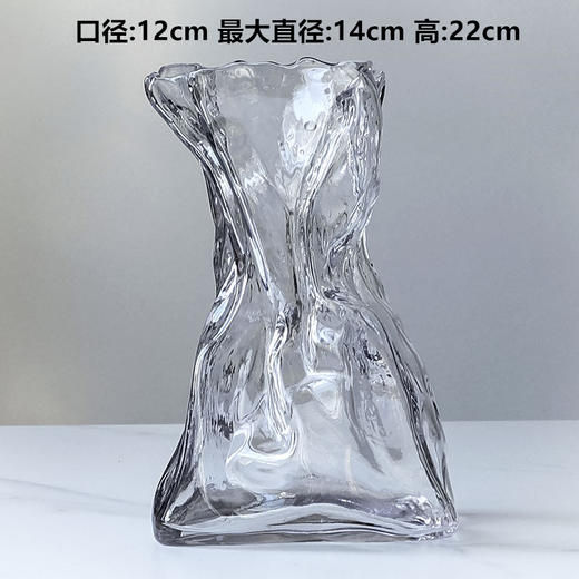 2022.4月新款折纸透明玻璃花瓶 商品图5