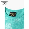BOYLONDON短袖男女同款22夏季新品哥特字母老鹰印花个性T恤B222N01056 商品缩略图2