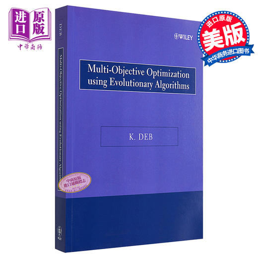 进化算法应用 多对象优化 Multi-Objective Optimization Using Evolutionary Algorithms 英文原版  Wiley 商品图0