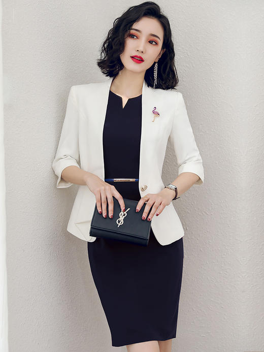 夏季高端售楼部正装职业连衣裙工作服女薄款美容师裙子工装 商品图2