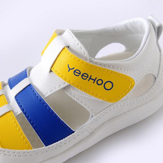 英氏儿童鞋子男童圆头包指超软底纤维凉鞋宝宝YFXFJ22032A 商品图2