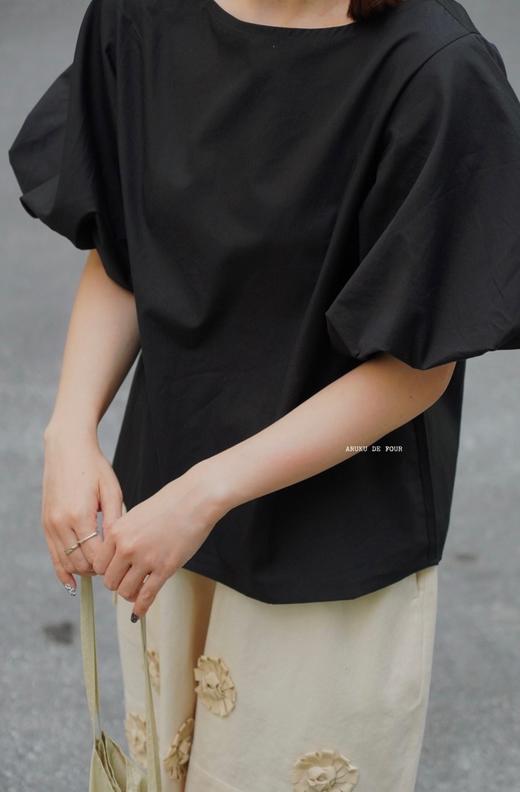 FRANCESCA卡其/浅灰/白/黑波波短袖 商品图10