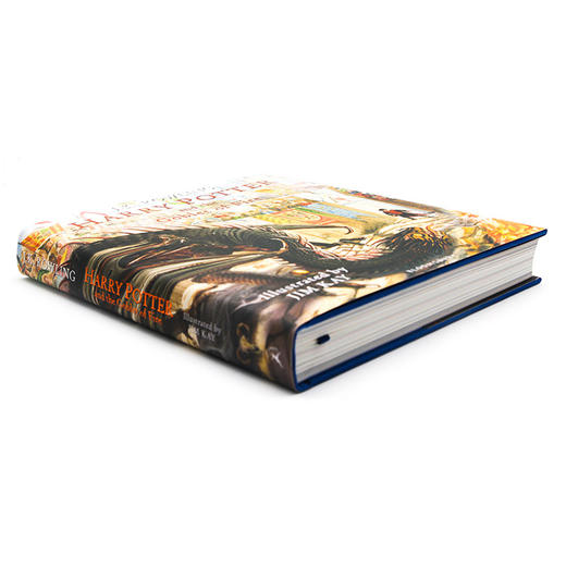 哈利波特4 哈利波特与火焰杯 精装全彩插图插画版英文原版小说 Harry Potter and the Goblet of Fire Illustrated Edition JK罗琳 商品图1