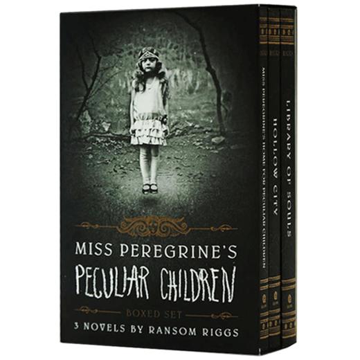 正版怪屋女孩三部曲英文原版小说 Miss Peregrine’s Peculiar Children Boxed Set 佩小姐的奇幻城堡 英文版进口科幻惊悚电影原著 商品图2