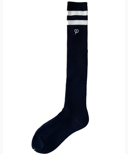 双纹刺绣高筒袜 商品图0