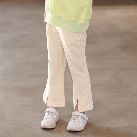 龙之涵 中大童女童前开喇叭裤阔腿裤 商品图13