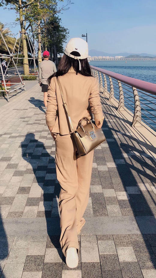 颈袖添香-套裤-J83A3200 “西雅图海岸” 商务休闲两穿套裤 驼色永远经典 商品图1