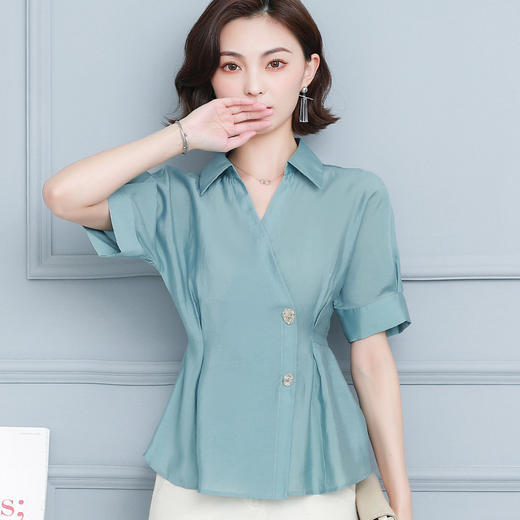 AHM-dydd2002新款显瘦百搭休闲衬衣法式高品质上衣女 商品图1