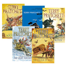 碟形世界系列1-5 五册套装 英文原版 Discworld Novel 畅销科幻小说 Terry Pratchett 英文版 进口英语原版书籍