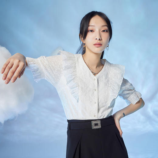 Lucidy-鲁思蒂 2022夏 开衫衬衣 CY04BE22510 商品图4