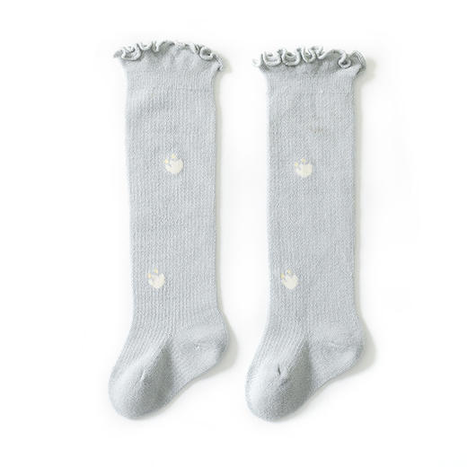 【3双装 网眼透气抗起球 呵护宝宝娇嫩小脚丫】夏季新款婴儿袜子网眼薄款新生儿a类宝宝防蚊袜过膝长筒袜棉袜 商品图5